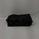 4 black sequence curtains 92" x 2 ft ( Black )