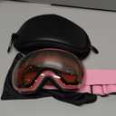 FONHCOO Ski Goggles for Men Women, Anti-Fog OTG Snow Snowboard Glasses with Detachable Lens for Skiing Skating, UV Protection