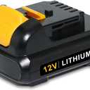SKYON 12V 4.0Ah DCB124 Battery Replacement for Dewalt 12V Max Cordless Power Tools