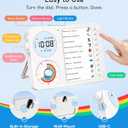 3-in-1 Visual Timer & ADHD Tool for Kids – ADHD Task Timer for Adults with Visual Schedule, Chore Chart & Planning Board for Home, School, Classroom, Work (White)