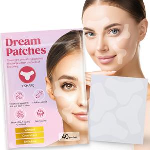 Forehead Wrinkle Patches & Full Forehead Coverage Tape Anti Wrinkle Facial Patches & Wrinkle Tape Overnight Dream Patches Y-SHAPE 40 Count
