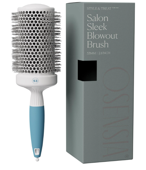 Professional Round Brush for Blow Drying  Large Ceramic Ion Thermal Barrel Brush for Sleek, Precise Heat Styling and Maximum Volume  Lightweight Hair Brush for Smooth, Manageable Hair (2 Inch) (Not Electrical)