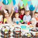 96 Pcs Super Theme Hero Plates For White Hero Party Supplies Plates Napkins Forks Hero Theme Birthday Party Decorations Birthday Disposable Dinnerware Tableware for Boys Girls Serves 24