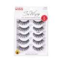 KISS So Wispy, False Eyelashes, '', 12mm, Includes 5 Pairs Of Lashes, Easy to Apply, Reusable Lash Clusters