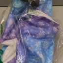 KUNRO Christmas Gift Storage Basket Rectangle Storage Organizer for Nursery Hamper Home Bedroom Laundry Hamper Shelf Baskets. (Blue Snow)