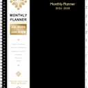 2026-2028 Monthly Planner - 2 Year Monthly Planner 2026-2028 With Tabs, JUL 2026 - JUN 2028, 9" x 11", 24-Month Calendar with Pocket, Label, Contacts - Black