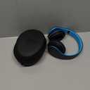 ZIHNIC Bluetooth Headphones Over-Ear, Foldable Wireless and Wired Stereo Headset Micro SD/TF, FM for Cell Phone,PC,Soft Earmuffs &Light Weight for Prolonged Wearing (Black/Blue)