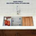 Single Bowl Kitchen Sink Undermount Sink Handmade Kitchen Sinks Basin 29x15x8 Inch