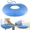 AOSSA BBL Pillow After Surgery Butt Brazilian Butt Lift Pillow BBL Sleeping Booty Pillow Booty for Sitting Sleeping Driving Lumbar Back Cushion Seat Foam (Blue)