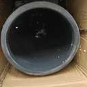 Kante 24 Inch Tall Round Concrete Planter, Large Indoor Outdoor Plant Pots with Drainage Hole and Rubber Plug, Modern Decorative Garden Pots for Home Patio Porch, Charcoal