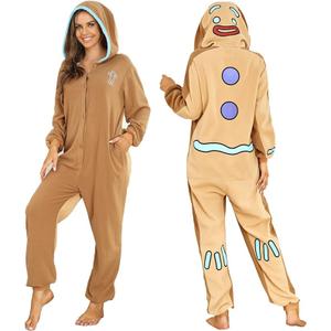 RONGTAI Unisex Adult Costume One Piece Pajamas Overall Halloween Costume Christmas Sleepwear Jumpsuit M