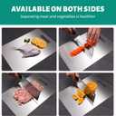 Oversized cutting board,Titanium Cutting BoardNew Upgrade Pure Titanium Cutting Boards For Kitchen, 1 Pack Double Sided Medical-grade Cutting Mat, Stainless Non Stick Chopping Board(23.6 * 15.7inch)