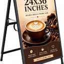 24×36 Inch Slide-in Folding A-Frame Sign Holder (Frame Only)