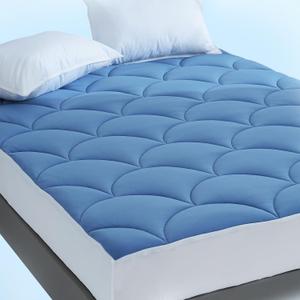 YOUR MOON Twin Size Mattress Pad 300GSM, Soft Breathable Mattress Topper, Noiseless Quilted Bed Pad Cover with Fitted Deep Pocket to 8-16 Inches, Blue