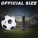 Sotiff 24 Pcs Size 5/4/3 Soccer Ball Bulk with 24 Pump Deflated Soccer Balls Bulk for Kids Teen School Team Training Practice Outdoor Game, Sports Gifts for Charity Donation