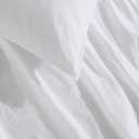 Calvin Klein - King Comforter Set, Modern Cotton Washed Percale Bedding with Matching Shams, Oeko-Tex Certified (Washed Percale White, King)