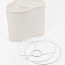 Small White Lampshade, 7.75"