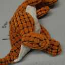 Indestructible Robust Dino, Durable Interactive Robustdino Dog Toy, Squeaky Dog Toys For Aggressive Chewers, Soft Dog Toys, Unbreakable Stuffed Plush Dog Toy Aggressive Chewers (A ORANGE)