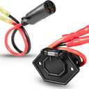 8M4000953 Trolling Motor Guide Power Plug & 8M4000954 Trolling Motor Power Receptacle 2-Prong Compatible with 50A, 12-Volt, 24-Volt, 36-Volt Trolling Motors