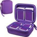 300+ Game Card Storage Box, Collectible Trading Card Storage Holder Compatible with UNO/MTG/YuGiOh/TCG, Sports Cards Playing Card Game Storage Box, Purple (Case Only)