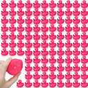 Honoson 24 Pcs Flamingo Rubber Duckies Bulk Pink Flamingos Party Favors Bath Toy Pool Floating Squeak Rubber Ducks for Birthday Party Decoration Baby Shower Cake Decoration