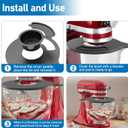 Mixer Glass Bowl Cover Lid for KitchenAid K5GB 5 Quart Tilt-Head Stand Mixer Parts & Accessories