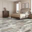 Art3d Peel and Stick Floor Tile Vinyl Wood Plank 36-Pack 54 Sq.Ft, Aged Wood, Rigid Surface Hard Core Easy DIY Self-Adhesive Flooring