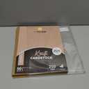 Kraft Cardstock Thick Paper 50 Sheets, 8.5" x 11" Heavyweight 92lb Cover Card Stock for Crafts and DIY Cards Making