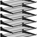 6 Pack 22" x 17" Slatwall Shelves, Heavy-Duty Slat Wall Wire Shelf Accessories for Garage and Home Storage (6, 17" x 22")