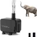 Carefree Fish 213/400/800GPH 9/22/45W Fountain Submersible Pump Adjustable Quiet Aquarium Change Water Pump Tank for Hydroponics Koi Pond Statuary Outdoor Waterfall