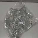 Joiedomi 8 inch Christmas Glitter Star Tree Toppers, Battery Powered Metal Silver Star Lighted with LED Warm White Lights for Xmas Decorations, Holiday Party Indoor Decor