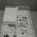 Dish Drying Rack, Space-Saving Dish Rack, Dish Racks for Kitchen Counter, Drying Rack Kitchen with Removable Utensil Holder, and Automatic Drainage Drainboard, 11''W x 15''L, White