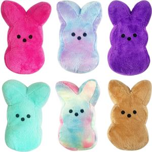  Vizethru 8 Pcs Easter Bunny Plush Toys,Easter Basket Stuffers Toys for Kids,Bunny Stuffed Animals, Easter Party Favors Gift Toys for Kids