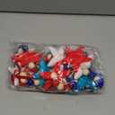 Gilprop 4.92 ft 4th of July Garland Decorations Patriotic Wooden Beads Banner with Velvet Stars White Red Blue Beaded Decor for 250th Anniversary 4th of July Memorial Day Decorations for Wall Mantle