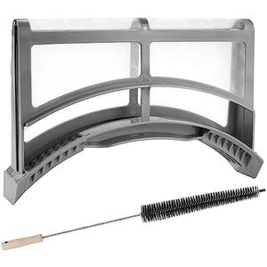 Upgraded AMI PARTS DC61-02595A Dryer Lint Filter Case Screen with Dryer Lint Brush - Stainless Steel Screen and ABS Frame - Fit for sam-sung Dryer, Replaces 2069505, PS4206799, AP4578777, EAP4206799