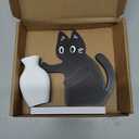 Cat Push Flower Vase for Home Decor Cute Vases for Table Room Decor Unique Lollipop Vases for Women Cat Lover Birthday Gifts (Small)
