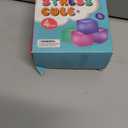 Fidget Toy Stress Cube 4 Pack, Cube Squishies Anxiety Stress Relief with Thick Substance,Fidgets for Classroom,Stress Balls for Adults Kids Children Teens