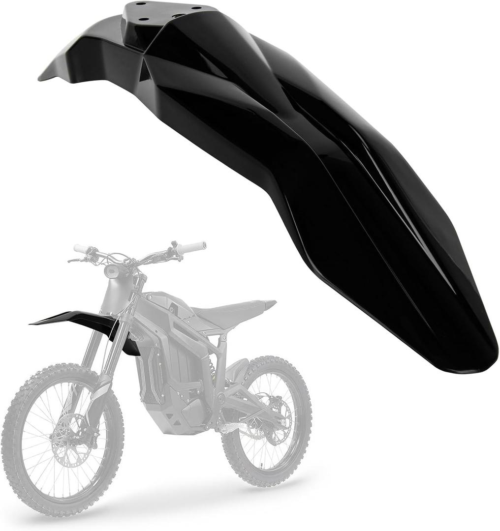 Front Mudguard for Talaria, PSLER Motorcycle Front Mud Guard for Talaria Sting MX3 MX4 MX5 Electric Dirt Bike (Black)