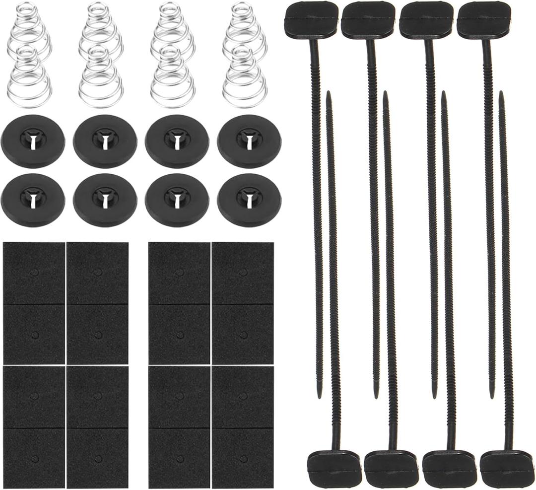 Car Radiator Fan Zip Ties,Car Accessories Electric Radiator Fan Plastic Rods Installation Kit Compatible Mount Hold Radiator Spal Fan,Fit for 7"/9"/10"/12"/14"/16" Electric Cooling Fans (2PCS)