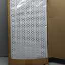 Wall Control Pegboard 16in x 32in Horizontal White Metal Pegboard Tool Board Panel