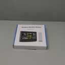 BluSon Weather Station Wireless Indoor Outdoor Thermometer, Color Display Digital Temperature Humidity Monitor with Atomic Clock, Weather Forecast, Adjustable Backlight, Home Weather Statio, Black