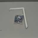 Alise Floating Shelf Brackets,White Bracket for Shelves Heavy Duty L Bracket Corner Brace,Stainless Steel Joint Angle Brackets for Wooden Board Hanging Support,8x5-3/5 Inch(Upgraded,Pack of 3)