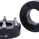Black Forged 5x4.5 to 6x5.5 Wheel Adapters 2 Inch with 14x1.5 Studs Compatible with Jeep Ford-Dodge-Honda-Toyota-Lexus 5 to 6 Lug Wheel Adapter (Adapt 6x139.7 Rim on 5x114.3 Car) - Pack of 2