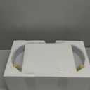 Elevated Slow Feeder Dog Bowls - Ceramic Food and Water Bowl Set with Stand - Raised Pet Dishes for Small and Medium Sized Dogs (White)