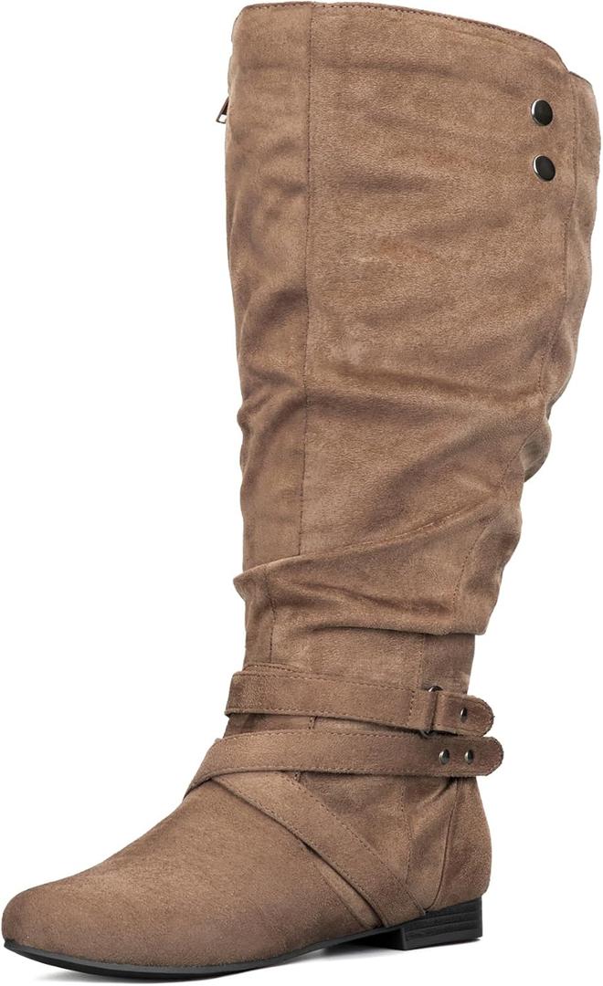mysoft Women's Extra Wide Calf Knee High Slouchy Boots, 

9/xm