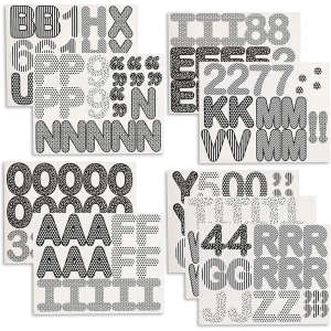 Juvale Bulletin Board Alphabet Letters and Numbers (144 Count)