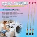 Upgraded DC97-16350U DC97-16350T Washer Suspension Rods for SAMSUNG WA50R5200AW/US, WA50R5400AV/US WA50R5400AW/US WA45T3200AW/A4 WA45H7000AW/A2 and WA45N3050AW/A4 Washing Machine4pcs