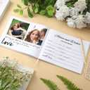 Engrowtic Advice and Wishes for The Mr and Mrs Bridal Shower Guest Book Wedding Gift with Pen Wedding Games Bridal Shower Decorations Advice Book for Bride Groom Party Favors