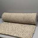 Runner Rug - 30.5" x 92", Light Brown & Ivory, Flat Weave Wool Design, Ideal for High Traffic Areas in Living Room, Bedroom