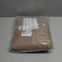 H.VERSAILTEX Linen Curtains 100% Blackout Curtains for Bedroom 63 inch Long Full Light Blocking Nature Linen Blended Window Curtains for Living Room Nickel Grommet (2 Panels, Heathered Macchiato)